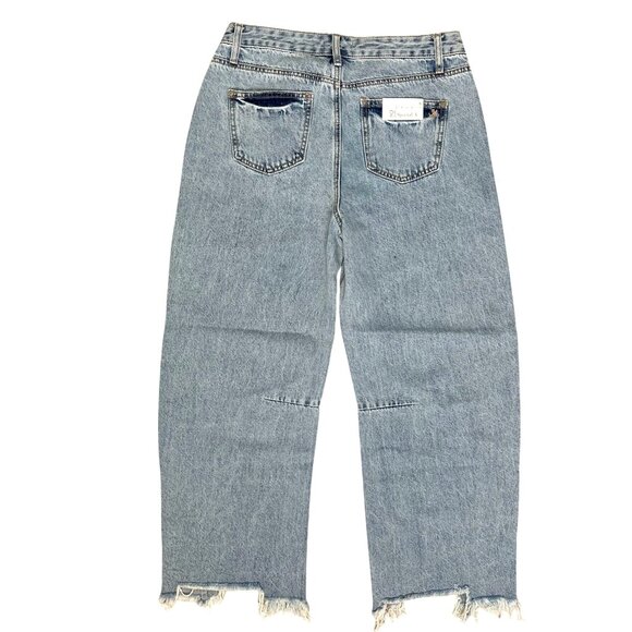 Special A High Rise Light Wash Barrel Jeans SZ 29/9 NWT - Picture 7 of 12